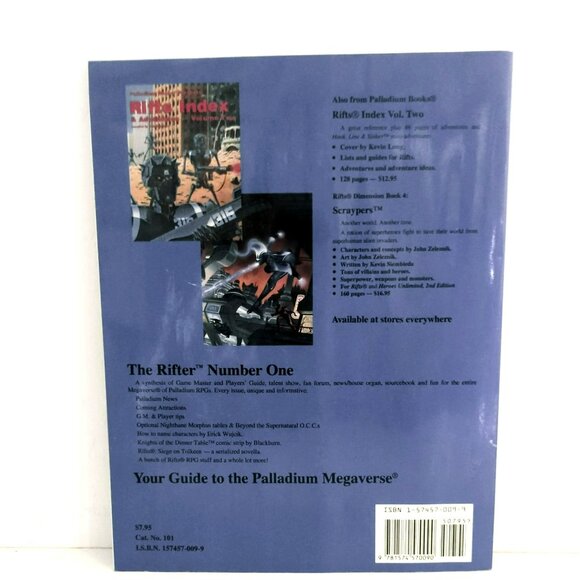 The Rifter #1 RPG Sourcebook By Palladium Books January 1998 1st Printing - Picture 2 of 3